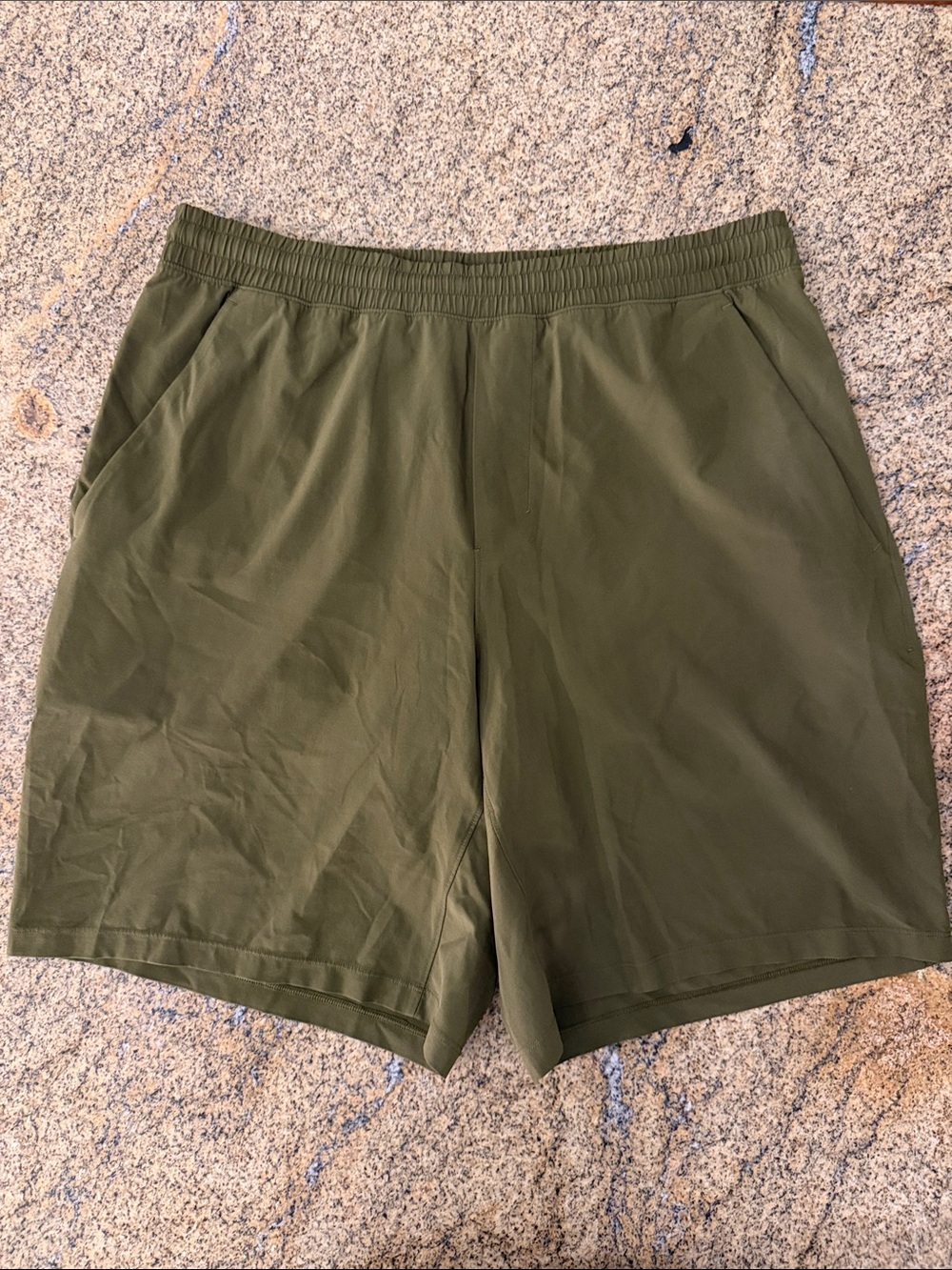lululemon athletica Men's Olive Athletic Shorts